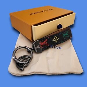 Monogram Multicolor Keychain With Box,Dustbag + Free Gift